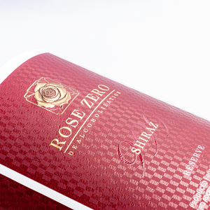Etiquetas personalizadas para botellas de vino <span class=keywords><strong>Wishky</strong></span>, etiquetas adhesivas personalizadas de papel texturizado de cuero en relieve, etiquetas de lámina dorada para botellas - Product Image 5