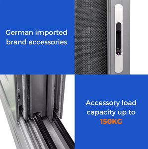 Tùy Chỉnh Kích Thước Hiện Đại Màu Đen Nhôm Đôi Tráng Men Cửa Sổ Trượt low-E Kính Nhôm Cửa Sổ Trượt Cửa Sổ Lưới Muỗi Cửa Sổ Trượt - Product Image 5