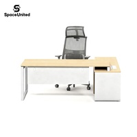 Combinaciones de Escritorios y Almacenamiento Modernos para Oficina SpaceUnited, Escritorios Ejecutivos con Estructuras de Acero y Muebles Metálicos para Oficina