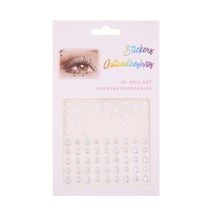 Joyas Faciales para Festivales de Música, Tatuajes Temporales de Perlas, Adhesivos de Piedras y Acrílico para Accesorios de Maquillaje de Fiesta - Product Image 6