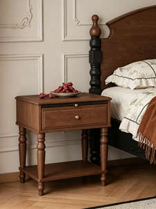 Base de Cama de Madera Maciza Premium, Cabecera Curva Estilo Francés Vintage, Patas Bicolor Negras, Muebles de Dormitorio, Cama Doble de Madera Estable para el Hogar - Product Image 2