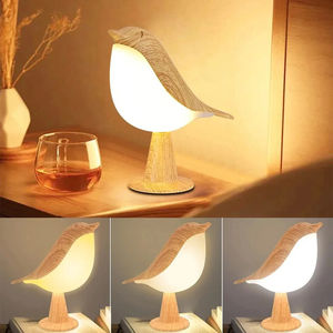 Lámpara de Noche LED Moderna y Sencilla con Forma de Pájaro Magpie, 3 Colores, ABS+PC, Control Manual, Alimentación USB, para Navidad, Venta al Por Mayor - Product Image 6