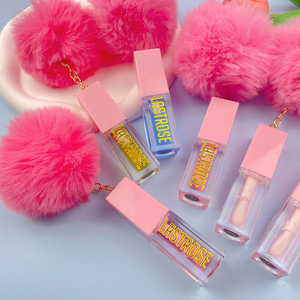 Aceite Labial Hidratante de Frutas de Larga Duración Marca Privada Bálsamo Transparente Brillo Labial con Logotipo Estampado en Caliente y Llavero - Product Image 5