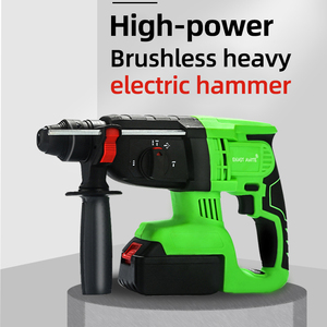 20V Cordless <b>Power</b> <b>Tools</b> 4 in 1 Lithium Hammer Multifunctional Impact Drill 26mm Brushless Rotary Hammer Set - Product Image 2