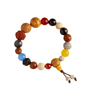 Großhandel Armband Ornament achtzehn Samen Handstring Buddhistische Perlen Armband Bodhi Gebet Perlen Schmuck Armband Unisex