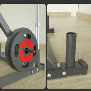Multifuncional Home Gym <span class=keywords><strong>Squat</strong></span> <span class=keywords><strong>Rack</strong></span> Power <span class=keywords><strong>Rack</strong></span> com Placas De Peso De Metal e Barras De Fitness para Musculação - Product Image 3