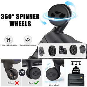 MGB High Quality 20 Inch PC Material <strong>Suitcase</strong> Modern Design with Spinner Caster Lightweight for Travel and Vacation - Product Image 4