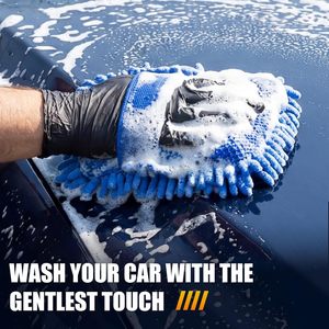 Éponge de lavage auto en chenille premium à séchage rapide, sans rayures, absorbante, en microfibre, pour le nettoyage des voitures - Product Image 2