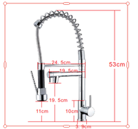 Robinet de cuisine moderne en laiton, 1 poignée, à poser sur comptoir, électroplaqué, avec filtre purificateur d'eau 2-en-1, robinet mélangeur pour eau potable