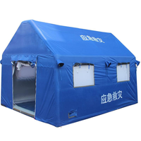 Abri d'urgence gonflable imperméable en Oxford blanc Panda PD-039, tente médicale à pression négative, ouverture rapide, deux chambres