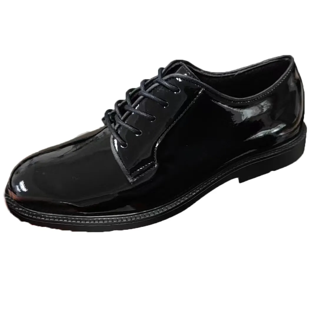 Wholesale Leather Men's Flat Dress Shoes Formal Black Men Dressing Shoes