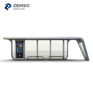 Parada de Autobús Solar de Acero para Exteriores, Diseño Moderno Inteligente y Personalizado, de Alta Calidad y Ecológica para Transporte Público - Product Image 2