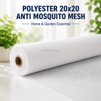 Moustiquaire de fenêtre en polyester tissé plat 20 mailles, haute résistance à la traction, résistante à l'abrasion, anti-insectes, anti-moustiques, imperméable