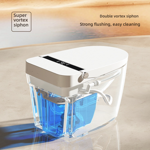 ABS gốm nhà vệ sinh thông minh với ghế nóng điều khiển từ xa tự động máy bay phản lực Siphon xả điện thất bại sao lưu - Product Image 4