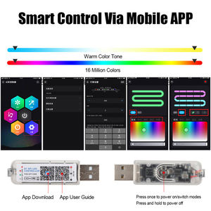 Nueva lámpara <span class=keywords><strong>LED</strong></span> <span class=keywords><strong>de</strong></span> acrílico <span class=keywords><strong>para</strong></span> Interior <span class=keywords><strong>de</strong></span> coche, carga USB y luz dinámica fluida <span class=keywords><strong>para</strong></span> salpicadero, modificación <span class=keywords><strong>de</strong></span> luz ambiental colorida - Product Image 6