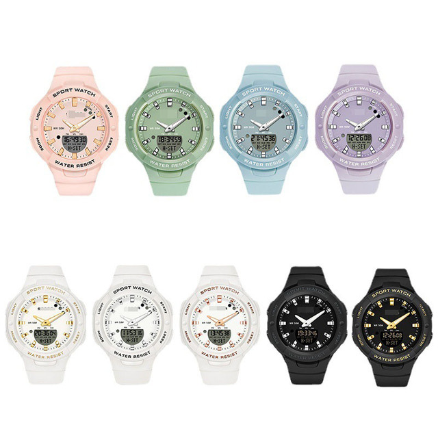 Fashionable and Casual Korean-style Simple and Elegant Sports Waterproof Electronic Watch for Both Men and Women