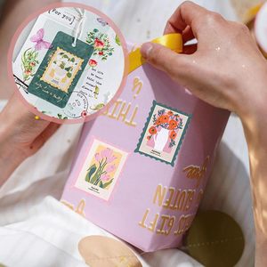 สติ๊กเกอร์ลายดอกไม้ 92 ชิ้น, สติ๊กเกอร์ลายดอกไม้สไตล์วินเทจสำหรับสมุดภาพ - Product Image 5