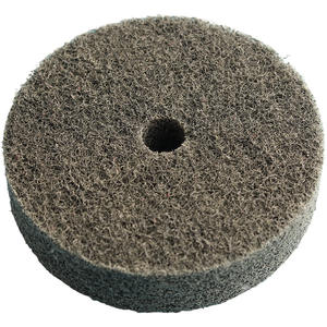 Disque de polissage en fibre de nylon, abrasif moyen, pour meuleuse d'angle, roue de ponçage en mousse, pour le débavurage du métal et du bois - Product Image 1