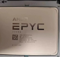 Processeur serveur AMD EPYC 7773X d'occasion, 64 cœurs, 128 threads, 2,2 GHz en mode basse consommation, 3,5 GHz en mode boost, socket SP3