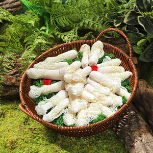 หม้อไฟสไตล์ป่าพร้อมเห็ดป่าและผัก ตะกร้าหวายเทียมสองหู ร้านหม้อไฟยอดนิยม - Product Image 2