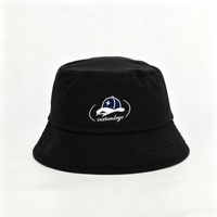 Chapeau de pêcheur en polyester à large bord personnalisé en gros, chapeau de soleil de haute qualité en tissu imprimé avec logo brodé