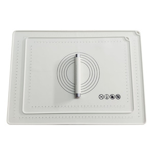 Silicone Kneading Mat And <b>Rolling</b> <b>Pin</b> Set With Measurement For Baking Dough Pastry Making Non Stick Kitchen Tool - Product Image 5