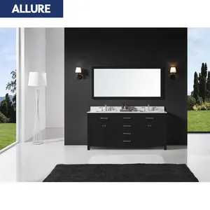 Allure Millwork Joinery Waterproof Smart Kd Bathroom Mdf Hanging Modern Design Furniture Bathroom Vanity Cabinets Tabletop