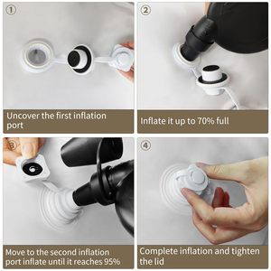 Lavabo de ducha inflable de PVC grueso <span class=keywords><strong>para</strong></span> uso doméstico, bañera de entrega plegable adecuada <span class=keywords><strong>para</strong></span> mujeres <span class=keywords><strong>embarazadas</strong></span> y bebés - Product Image 3