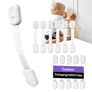 Cerradura de Seguridad para Bebés <span class=keywords><strong>Fabe</strong></span> M305, Material ABS+TPE de Alta Calidad, Certificación EN71-3, Ajustable para Armarios/Cajones, Opciones Multicolor - Product Image 1