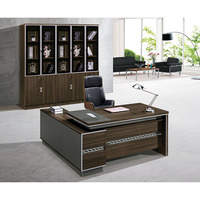 Factory Outlet Muebles de oficina jefe Gerente de mesa Ceo Luxury MFC Escritorio ejecutivo Oficina moderna Escritorio de oficina ejecutivo en forma de L