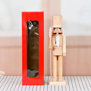 38cm DIY <span class=keywords><strong>Casse</strong></span>-<span class=keywords><strong>Noisette</strong></span> <span class=keywords><strong>en</strong></span> <span class=keywords><strong>Bois</strong></span> Solide Non Peint avec Hache pour Ornement - Product Image 1