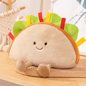Juguete <span class=keywords><strong>de</strong></span> Peluche <span class=keywords><strong>de</strong></span> Alimentos - Pan <span class=keywords><strong>de</strong></span> Peluche - Almohada Suave <span class=keywords><strong>de</strong></span> Pan - 26cm 4 Unidades Surtidas Deliciosos Sándwiches <span class=keywords><strong>de</strong></span> Pan, Papas Fritas, Pizza y <span class=keywords><strong>Tacos</strong></span> - Product Image 2
