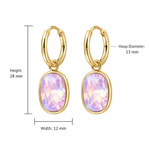 Orecchini a Cuore Quadrato Eleganti per Donne, Gioielli alla Moda - Product Image 5