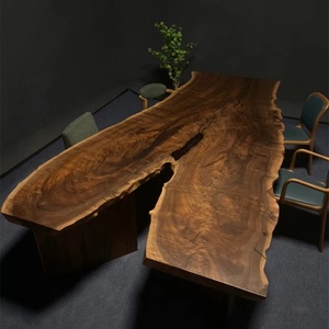 Super 100% Sólido <span class=keywords><strong>Claro</strong></span> Nogal Mesas de comedor Mesa de epoxi - Product Image 3