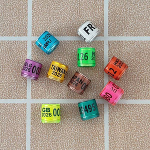 Высококачественные персонализированные экологичные классические пластиковые кольца YJ для гоночных голубей с именем для питомцев, Новогодняя коллекция 2025 года - Product Image 6