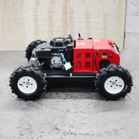 Robot Pemotong Rumput Beroda Segala Medan dengan Remote Control, Kelas Industri, Harga Terjangkau untuk Pemotongan Rumput di Kebun