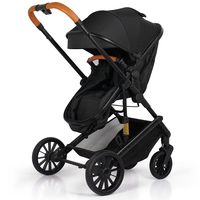 Poussette Bébé Luxe Pliable Bidirectionnelle en Métal pour Bébés de 0 à 3 Ans avec Cadre en Acier Inoxydable – Vente en Gros Usine