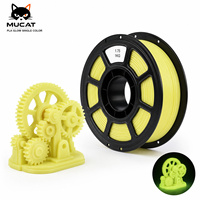 Perlengkapan Teknik untuk Tampilan Gear Mekanik Menggunakan Filamen Printer 3D Warna Tunggal PLA Glow Kuning Berpendar