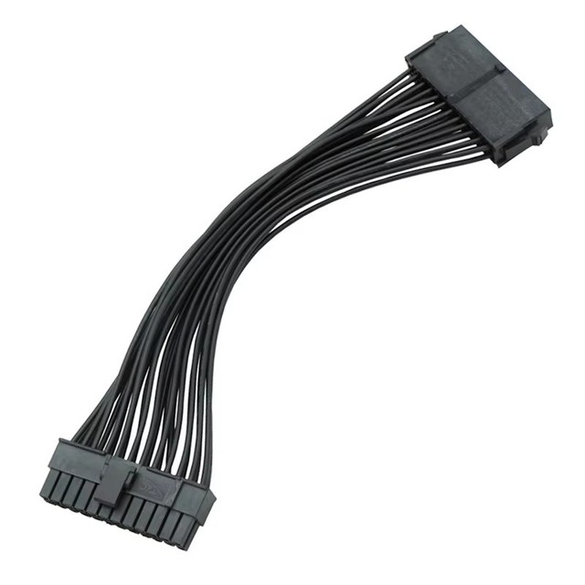 24-pin power interface for computer motherboard power supply. 24-pin interface. 24-pin extension cable