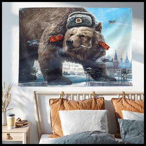 <span class=keywords><strong>Bandera</strong></span> <span class=keywords><strong>de</strong></span> Rusia con Diseño <span class=keywords><strong>de</strong></span> Oso, Poliéster, 3x5 Pies, Decoración para el Hogar, para Colgar en <span class=keywords><strong>la</strong></span> Pared, 4 Ojales, Banderas Personalizadas para Interiores, <span class=keywords><strong>Unión</strong></span> <span class=keywords><strong>Soviética</strong></span>, URSS - Product Image 4