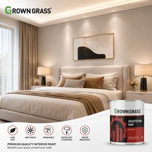GROWN <b>GRASS</b> Luxury Interior Acrylic Matte for Paint for Modern Residential Construction Decorative Wall Coating OEM Supplier - Product Image 2