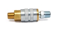 Raccord rapide pneumatique en laiton standard américain 1/4 NPT pour machines, automobile, usage industriel OEM/ODM