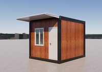 DXH Maison préfabriquée en conteneur à plat de 10 pieds personnalisée pour les sans-abri, abri d'urgence, réfugiés, mini-maison en Afrique, Palestine, Gaza
