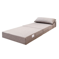 Canapé-lit pliable traditionnel en mousse compressée pour salon, chambre et hôtel, avec tissu doux, lavable et design portable
