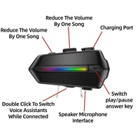 Intercomunicador Bluetooth de Última Moda con Batería de 800mAh para Casco de Motocicleta con Auricular de Montaje Dividido de Fábrica