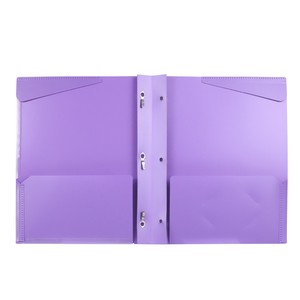Carpeta de Archivos de PP de Colores Surtidos al por Mayor, con 2 Bolsillos y 3 Anillas, para Documentos Escolares y de Oficina - Product Image 6