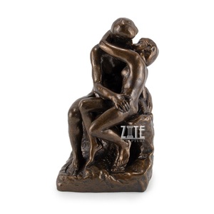 Outdoor Parco Decor Statua di Rodin Il Bacio <span class=keywords><strong>Scultura</strong></span> <span class=keywords><strong>In</strong></span> <span class=keywords><strong>Bronzo</strong></span> - Product Image 1