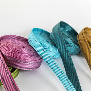 Günstige Großhandel Sichtbarkeit Hochwertige reflektierende Riemen Hunde halsband Leine Gurtband Gurtband Glow in the Dark - Product Image 6