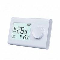Thermostat mural filaire pour chaudière à gaz, régulateur de température de chauffage, flexible, pour salon, certifié CE RoHS, PC+ABS