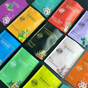 맞춤형 인쇄 3 면 씰 백 재밀봉 가능 지퍼락 플라스틱 마일라 파우치 식품 등급 샘플 향신료 분말 조미료 포장 백 - Product Image 3